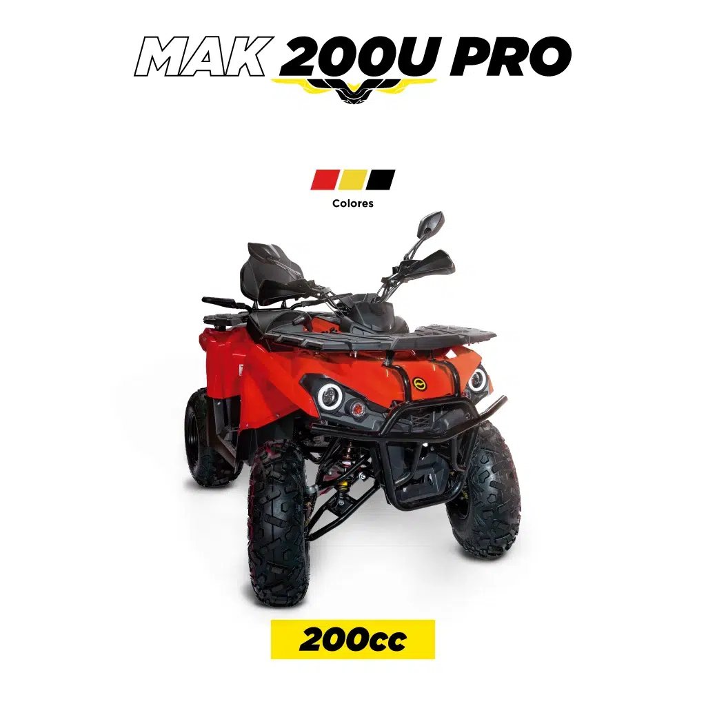 Cuatrimotos mak 200u pro makiba